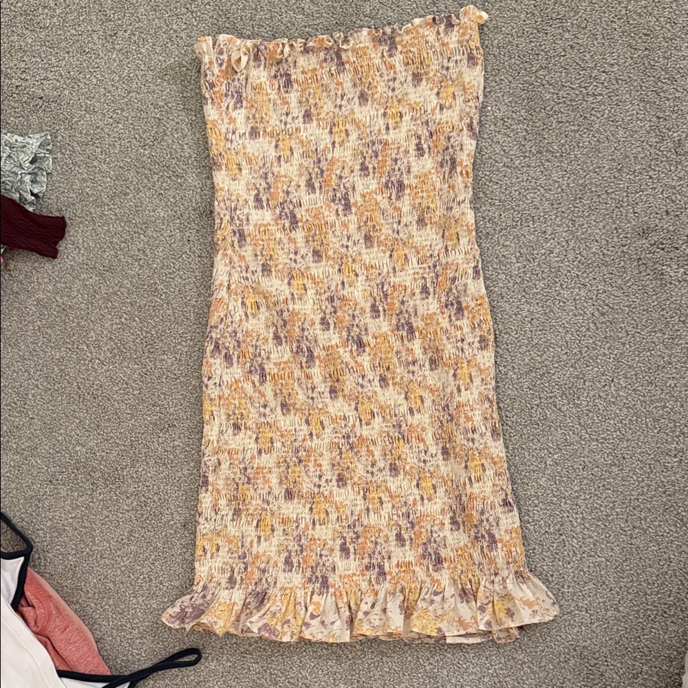 Floral Ruffle Hem Dress